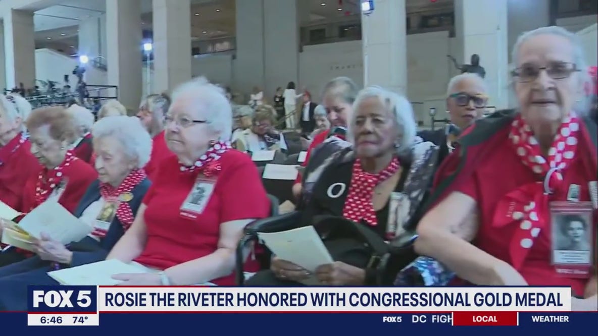 Women of WWII receive Congressional Gold Medal for Rosie the Riveter legacy